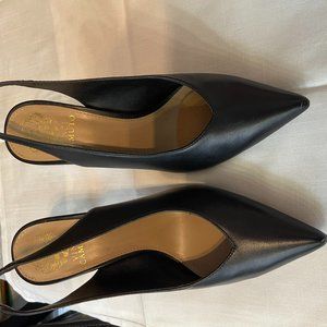 Vince Camuto Black Slingback 3" Pumps 8 1/2 Medium Great Condition